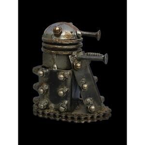 Dalek Steampunk Metal Art Sculpture | Unique Sci-Fi Gift for Him | Home Decor
